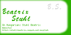 beatrix stuhl business card